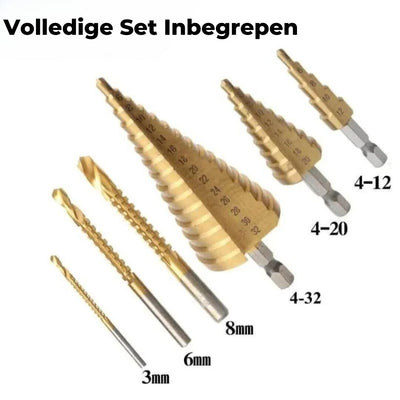 Boorset | Titanium Plating (6 stuks)