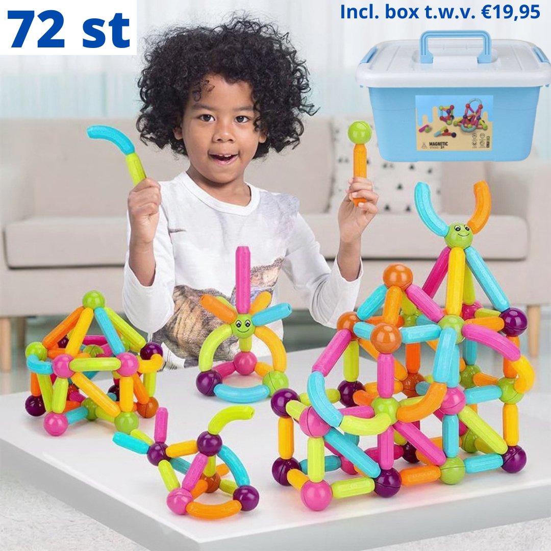 Building Blocks™ | Magnetisch | Incl. GRATIS Opslagbox t.w.v €19.95