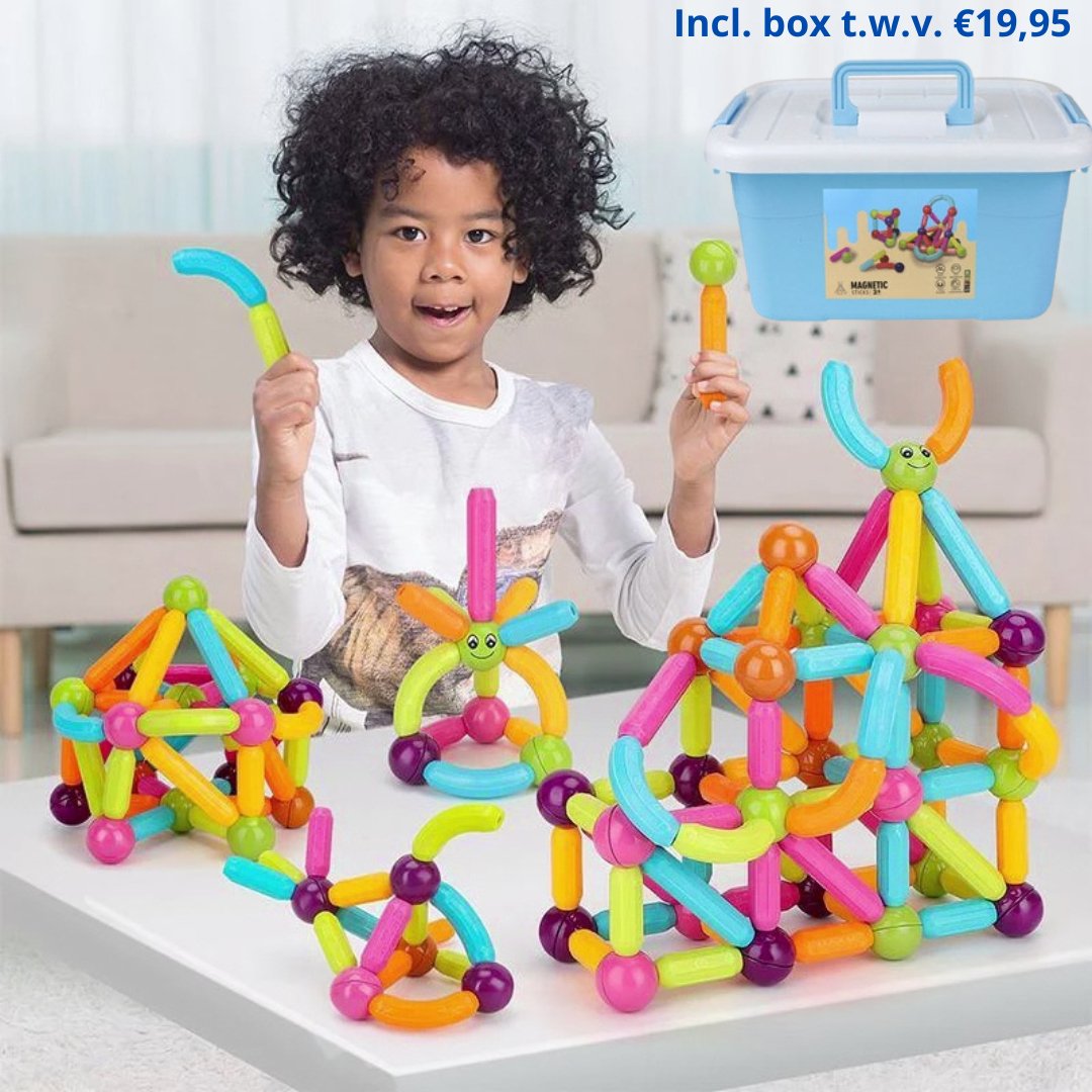 Building Blocks™ | Magnetisch | Incl. GRATIS Opslagbox t.w.v €19.95