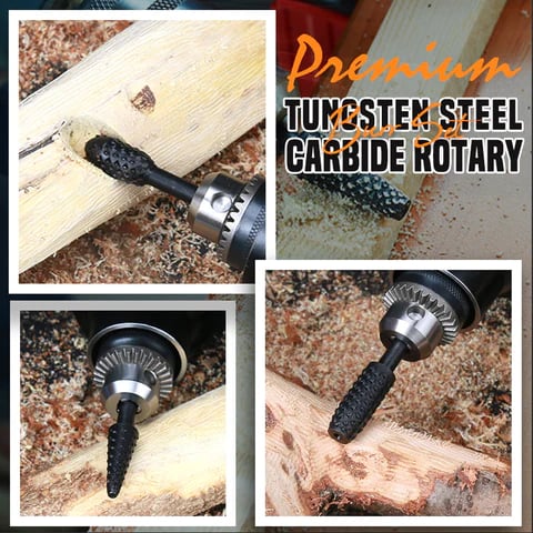 2+3 GRATIS | RotaryBurr™ - 5 stuks houtsnijgereedschap [Laatste dag korting]