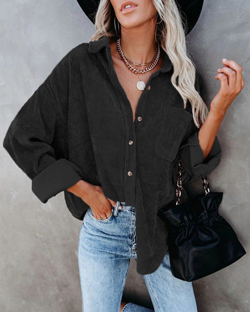 Camilla™ -  Corduroy Oversized Blouse