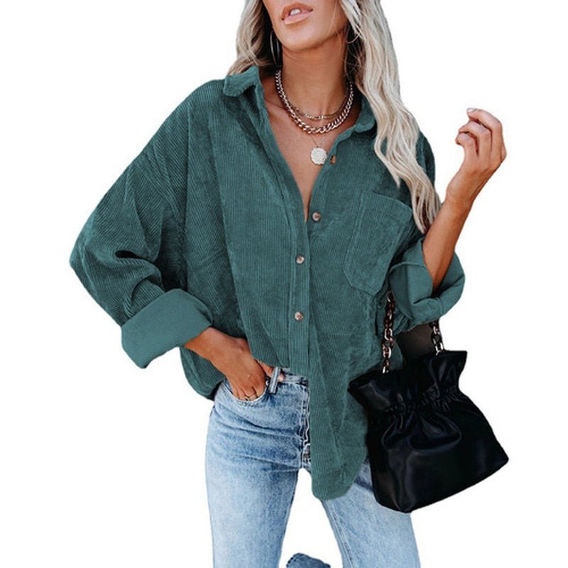 Camilla™ -  Corduroy Oversized Blouse