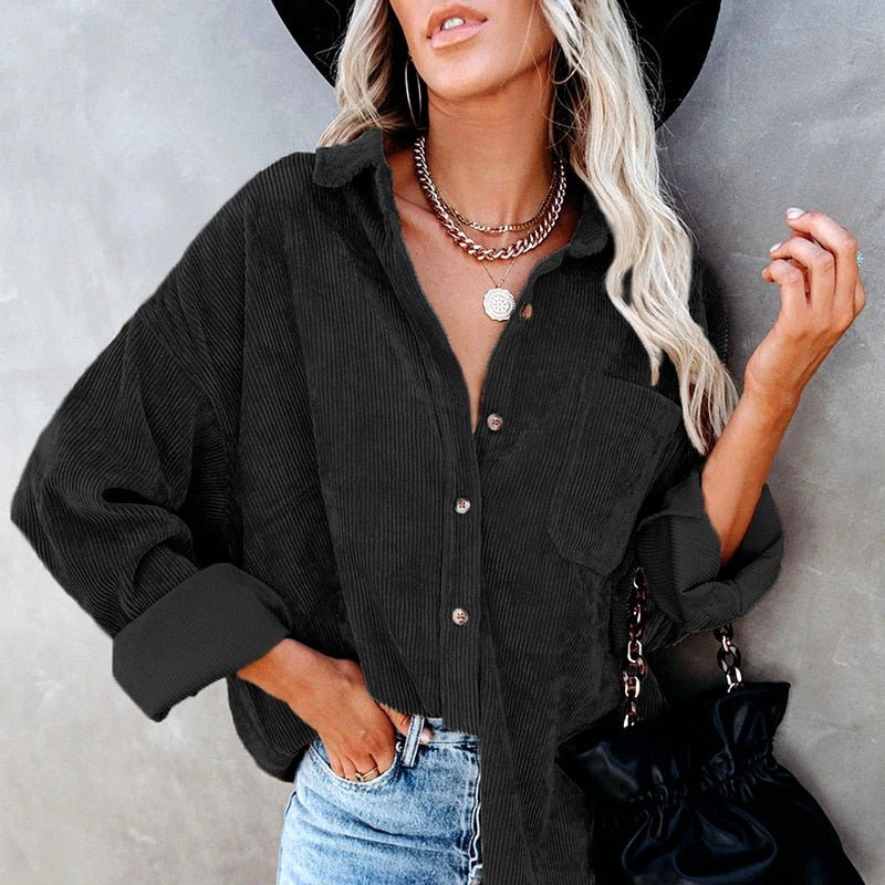 Camilla™ -  Corduroy Oversized Blouse