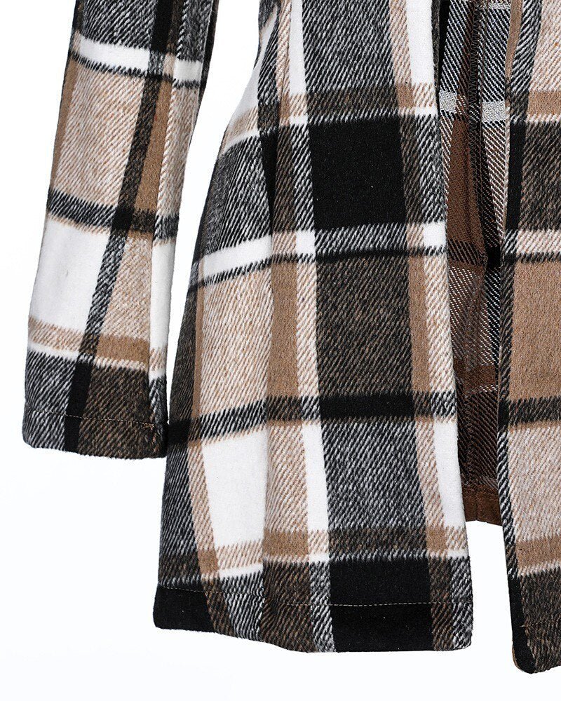 Camilla™ -  Elegant Plaid-Print  Blazer/Jas