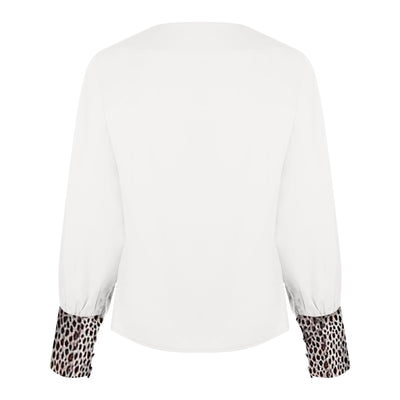 Camilla™ -  Luxe Blouse met subtiele Panter Print