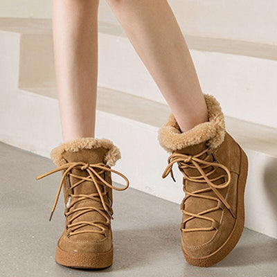 Camilla™  - Snowboots | Warme Pluche Enkellaarsjes van Suede