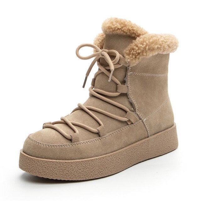 Camilla™  - Snowboots | Warme Pluche Enkellaarsjes van Suede