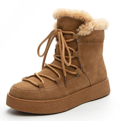 Camilla™  - Snowboots | Warme Pluche Enkellaarsjes van Suede