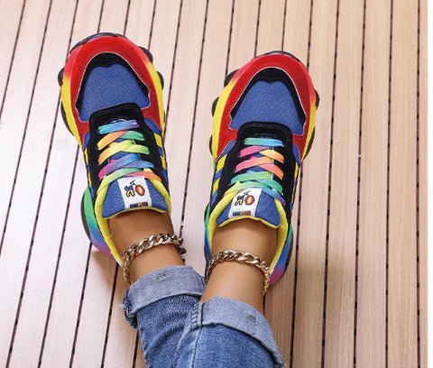 Camilla® - Trendy Regenboog Sneakers