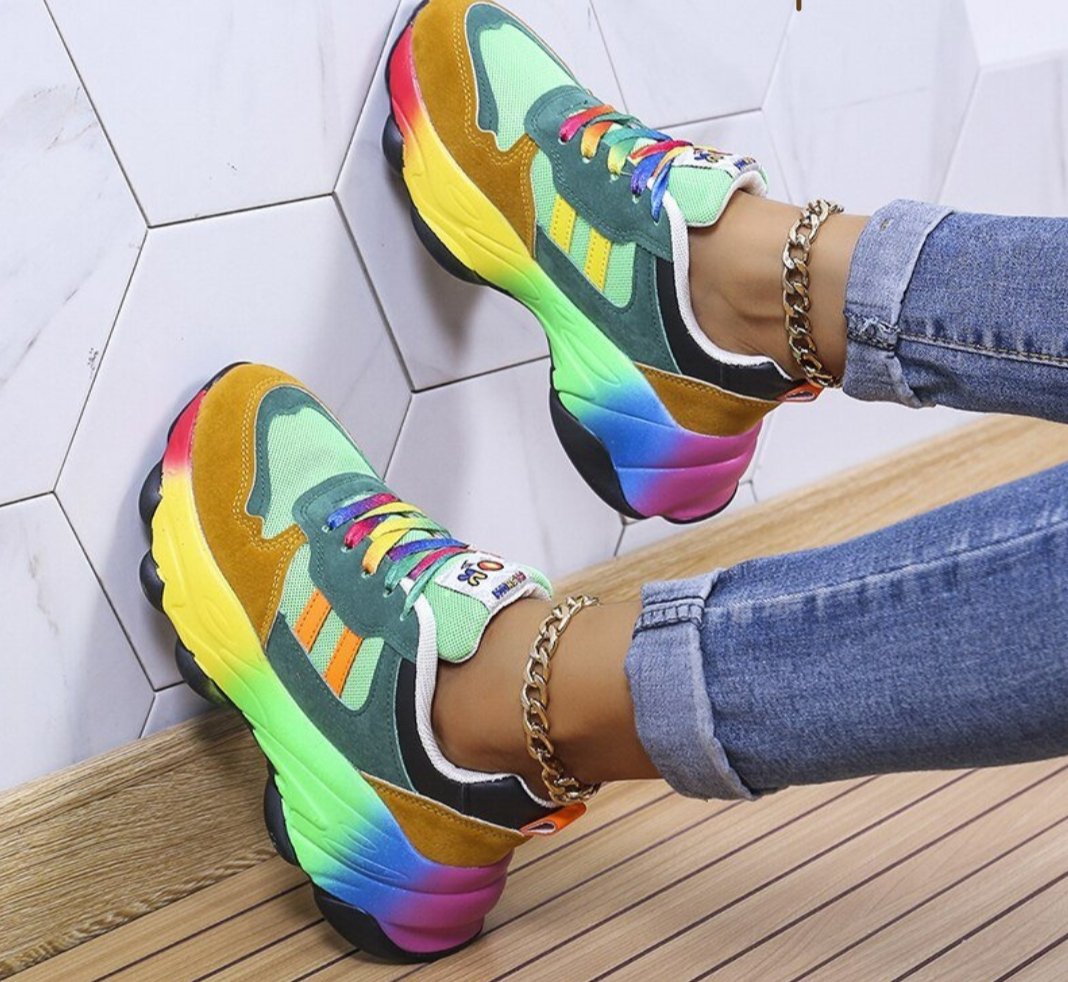 Camilla® - Trendy Regenboog Sneakers