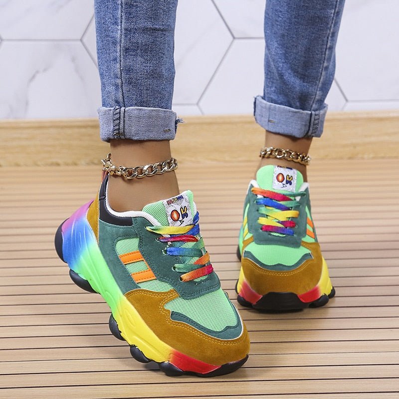 Camilla® - Trendy Regenboog Sneakers