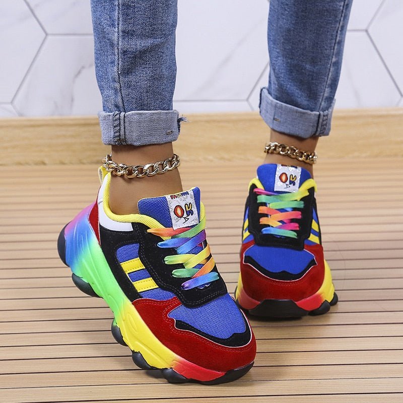 Camilla® - Trendy Regenboog Sneakers