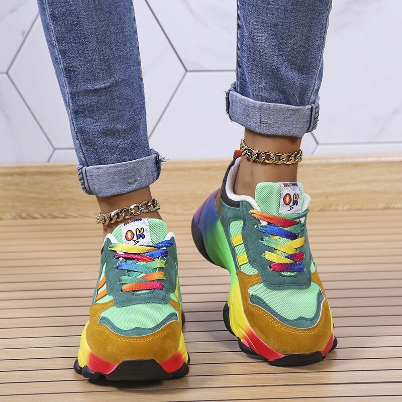 Camilla® - Trendy Regenboog Sneakers