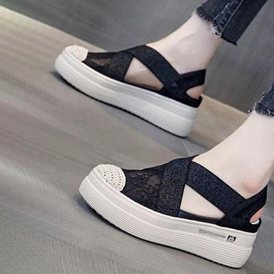 Ademende Casual Sandalen Van Mesh