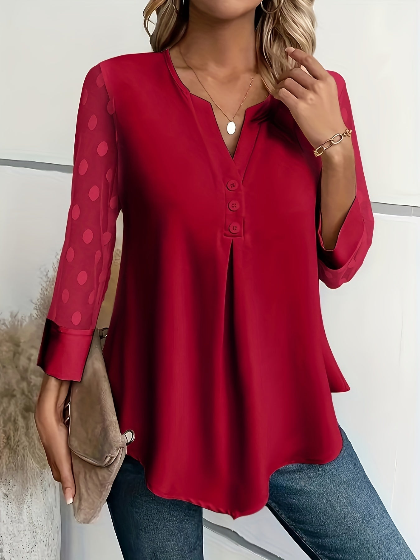 Justyna® | Casual en lichte zomerblouse