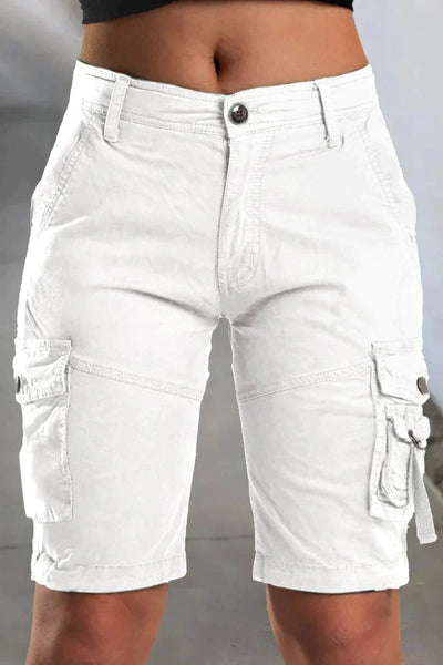 Stacy's Cargo shorts met middelhoge taille