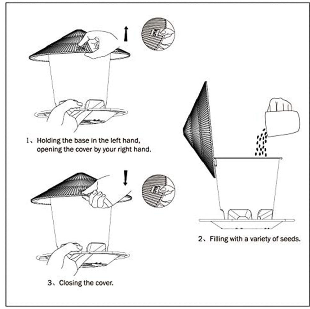 GazeboFeeder™ - Waterdicht, hangend voederhuisje voor wilde vogels [Laatste dag korting]