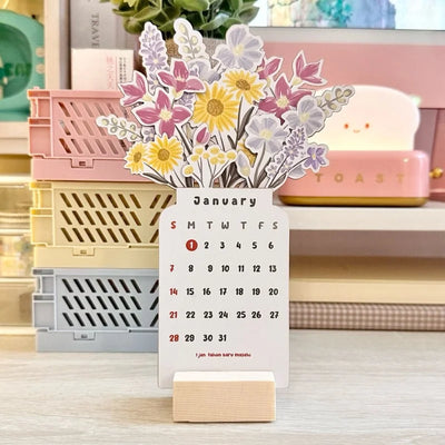 FlowerCalendar™ - 2024 Bloemen Bureaukalender [Laatste dag korting]