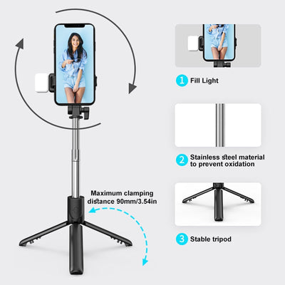 50% KORTING | BestShot™ - 6 in 1 draadloze Bluetooth selfie stick [laatste dag korting]