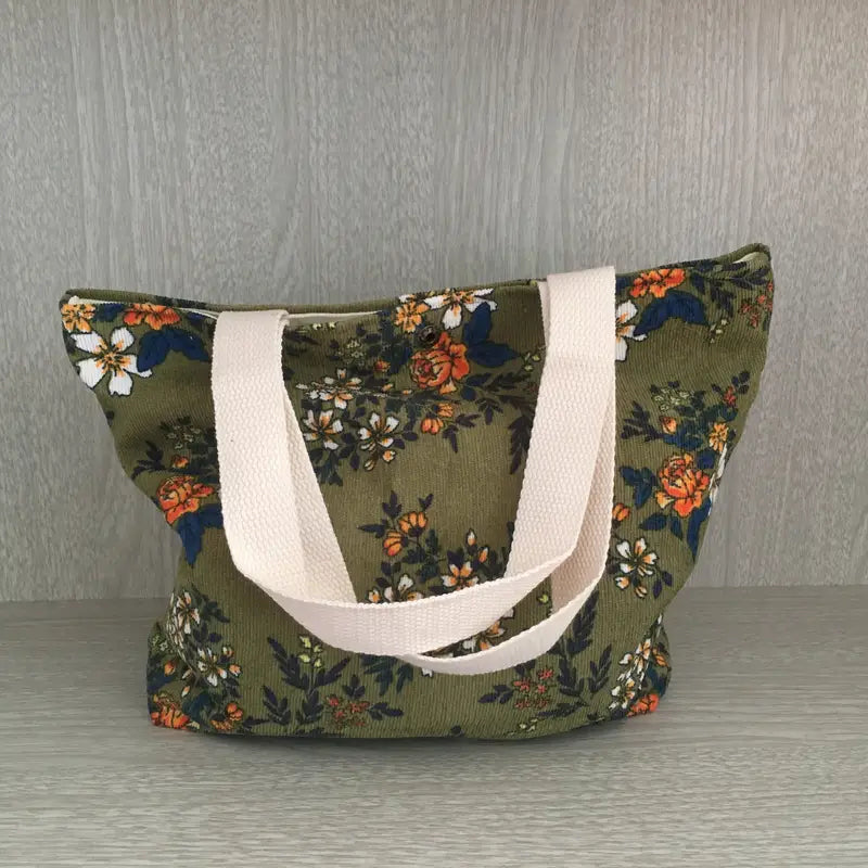 Vintage Tas Met Bloemenprint