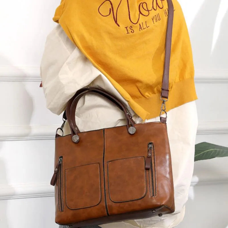 Ginevra™- Vintage PU-Leder Tas