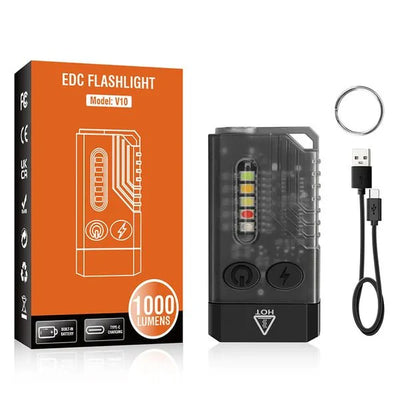 EDC-Zaklamp | Rood UV-Blauw Licht | Super Helder 1000LM