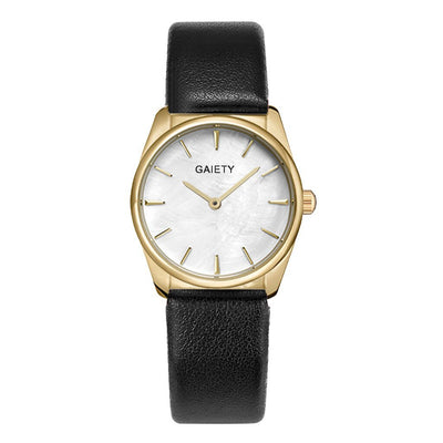 Gaiety - Luxe Quartz Horloge Rond Model in verschillende uitvoeringen