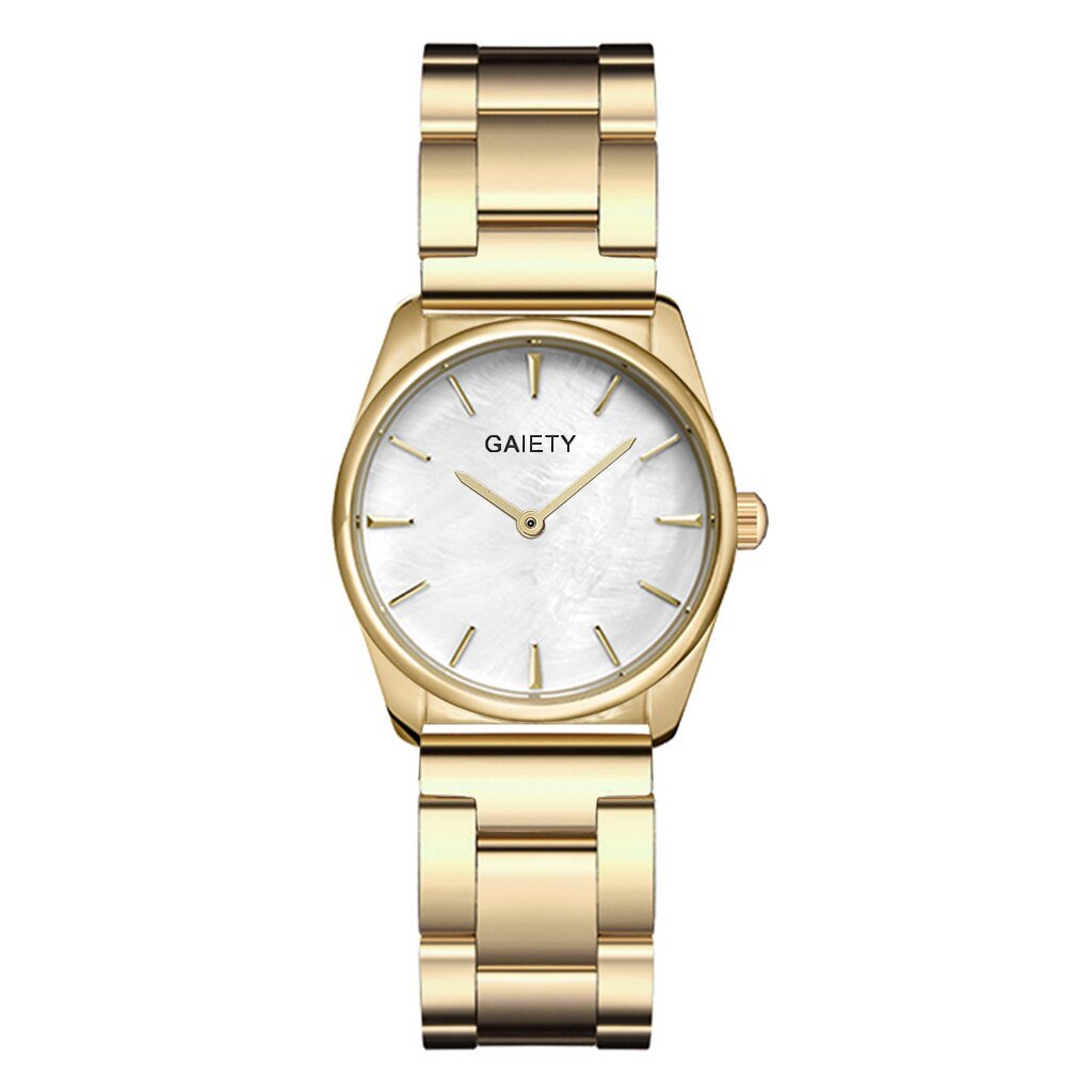 Gaiety - Luxe Quartz Horloge Rond Model in verschillende uitvoeringen