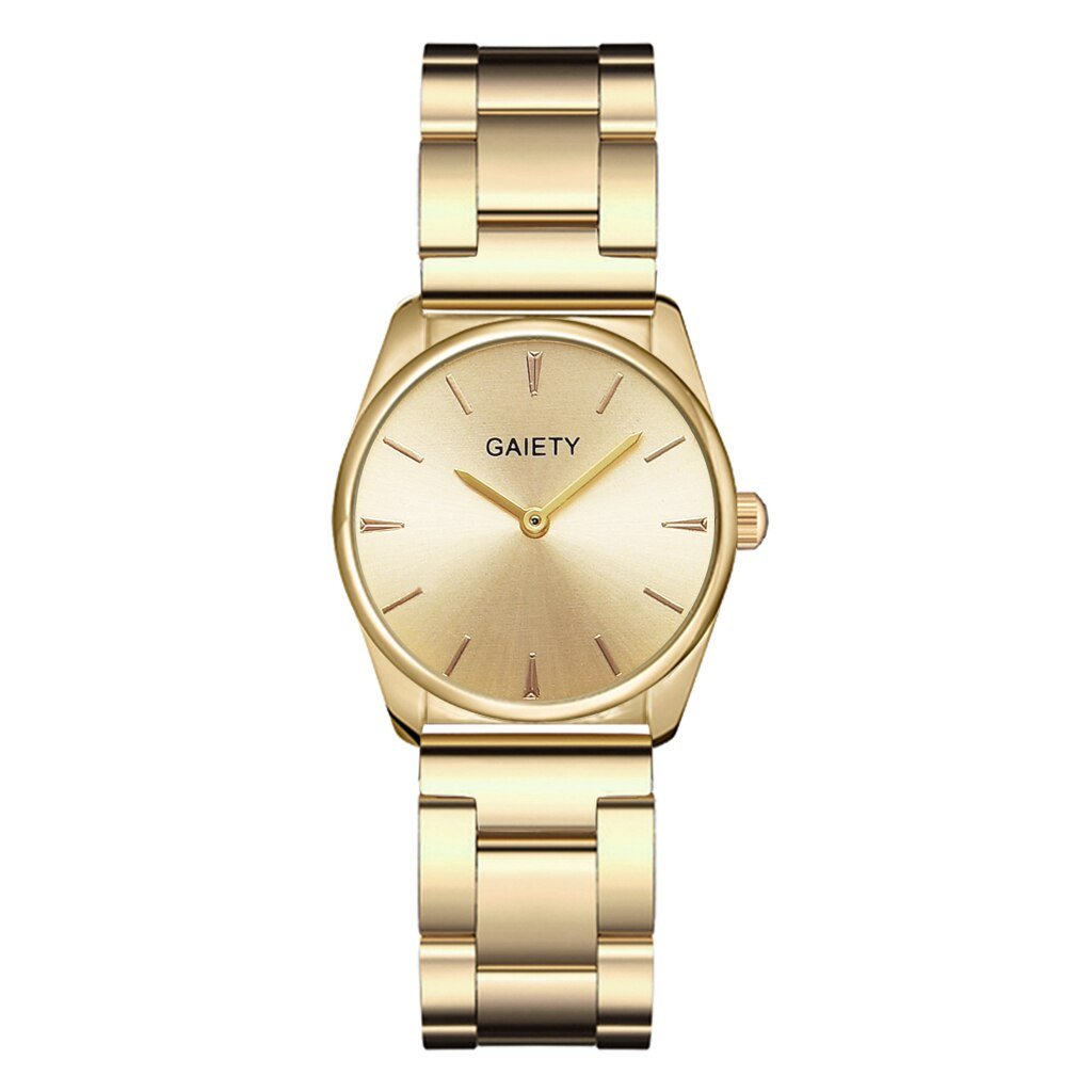 Gaiety - Luxe Quartz Horloge Rond Model in verschillende uitvoeringen