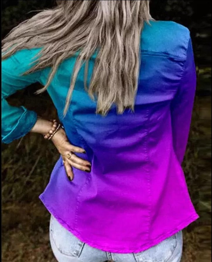 Ginevra™ -  Blouse/Jack in bijzondere kleurstelling Tie Dye