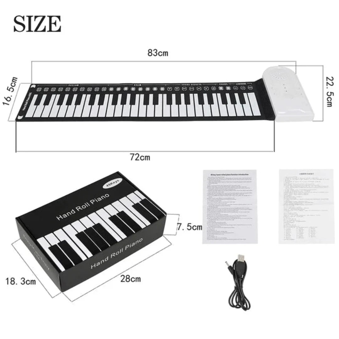 HarmonyRoll | Draagbare Handrol Piano