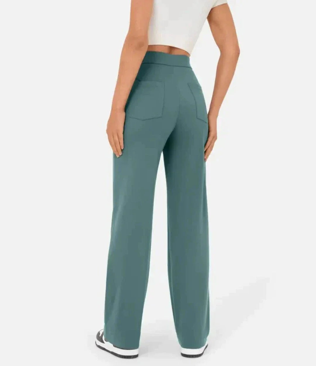 Moduza - High Waisted Elastische Broek