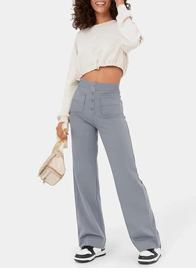 Moduza - High Waisted Elastische Broek