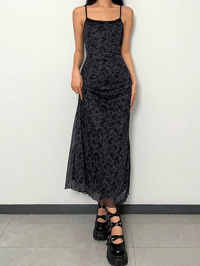 Black Sexy Generous Collar Slim Maxi Dresses