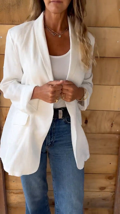 Laveal - Weißer Eleganter Blazer