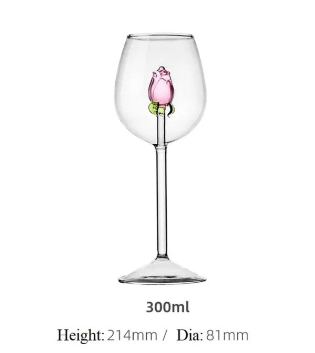 La Vie En Rose | Champagneglas - Handgemaakt