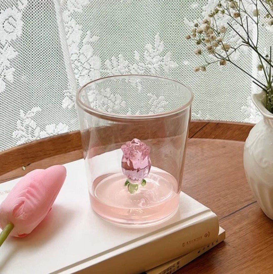 La Vie En Rose | Champagneglas - Handgemaakt