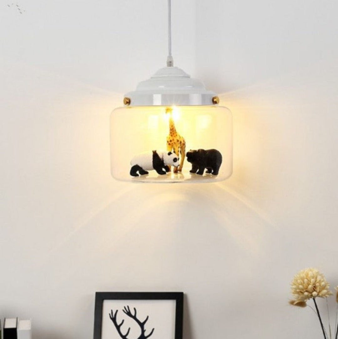 Little Zoo | Hanglamp Met Glazen Kap