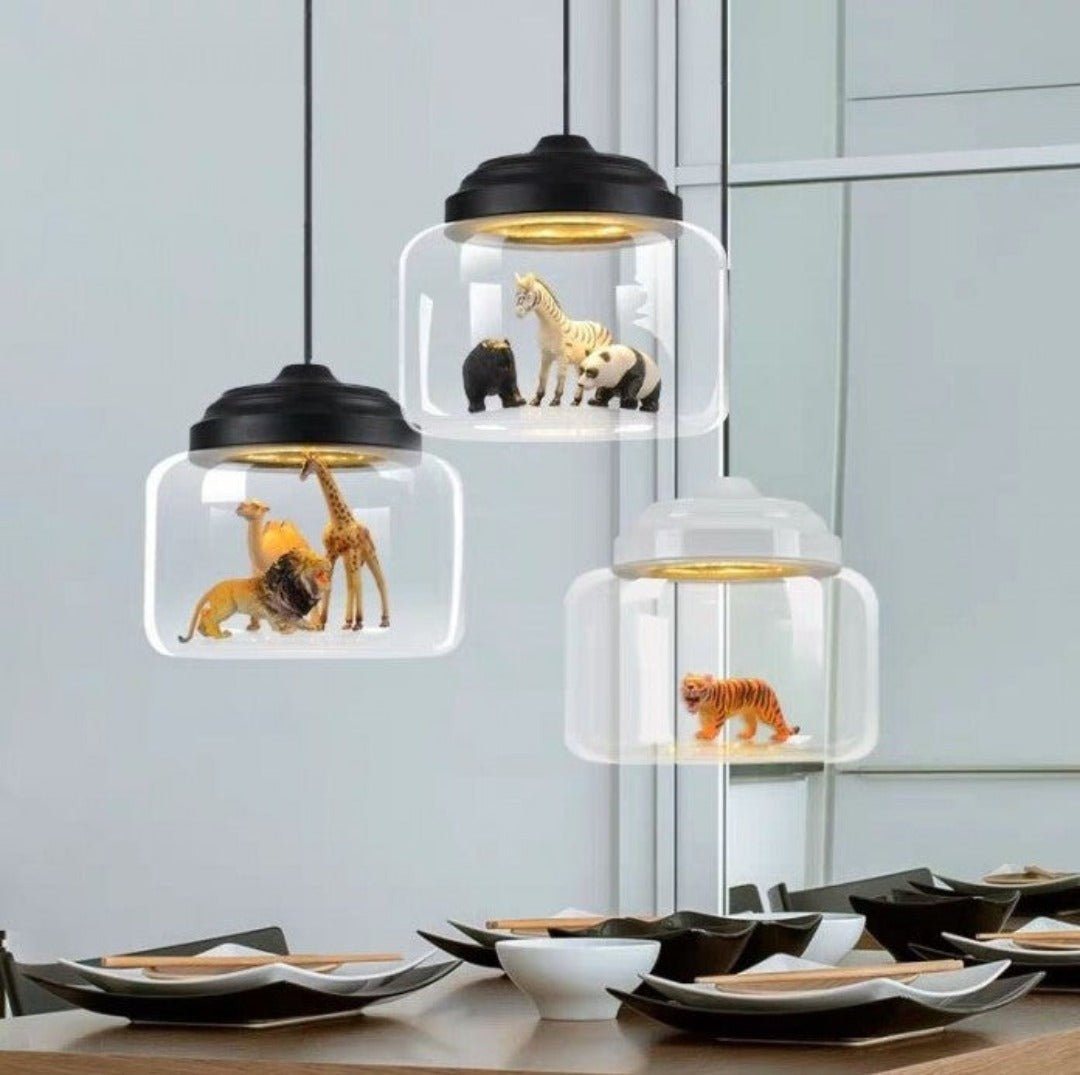 Little Zoo | Hanglamp Met Glazen Kap