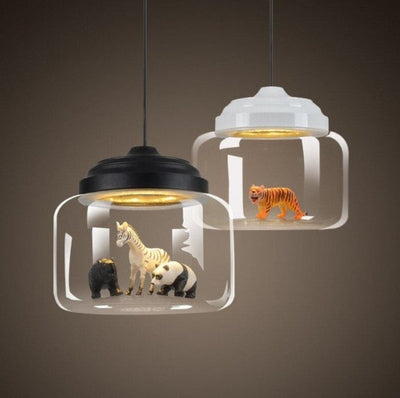 Little Zoo | Hanglamp Met Glazen Kap