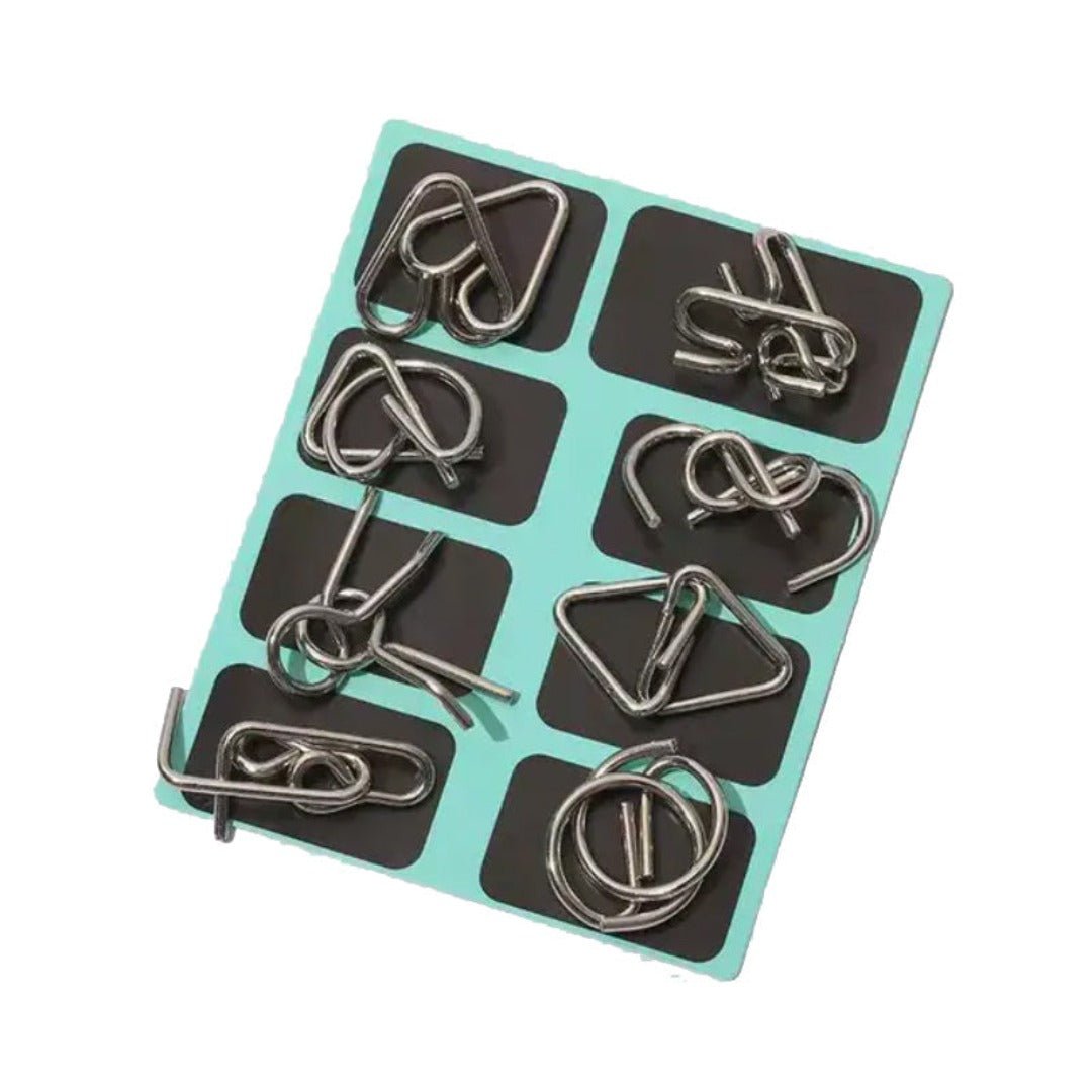 Metalen puzzel Montessori (8 stuks)