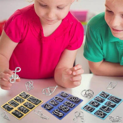 Metalen puzzel Montessori (8 stuks)