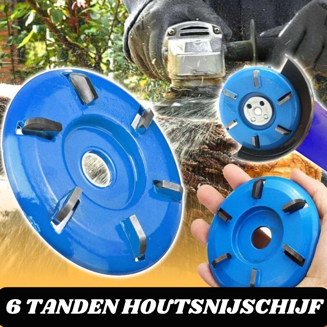 6 Tanden Houtsnijschijf