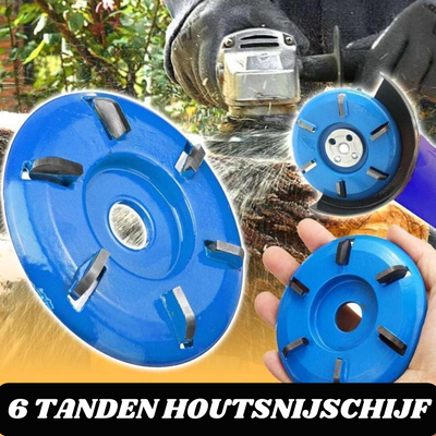 6 Tanden Houtsnijschijf