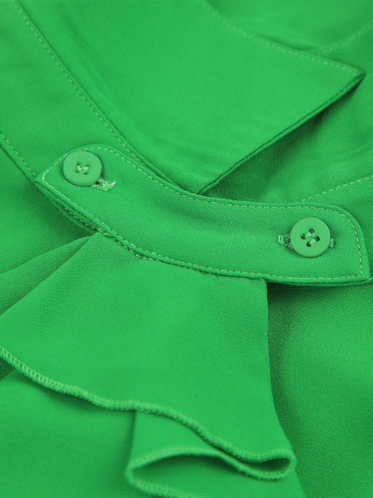 Sofia&Aurora™ - Groene Ruffle Blouse