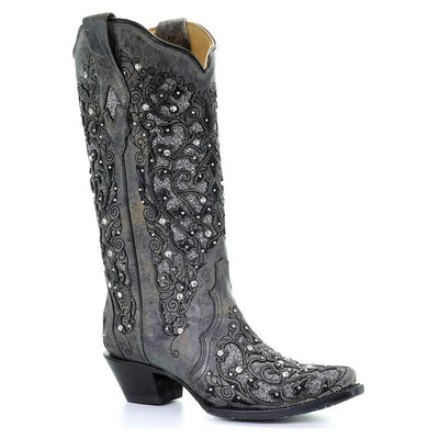 Sofia&Aurora™ - Western Laarzen met Luxe Strass-inleg