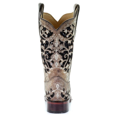 Sofia&Aurora™ - Western Laarzen met Luxe Strass-inleg blokhak