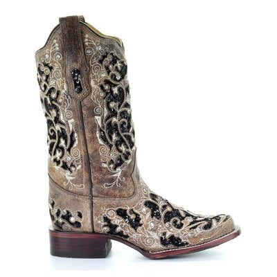 Sofia&Aurora™ - Western Laarzen met Luxe Strass-inleg blokhak