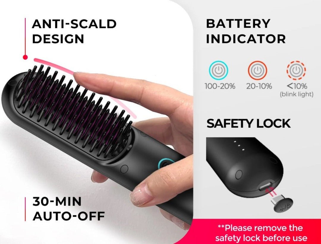 StylerBrush | Draadloze Multifunctionele Haarstyler