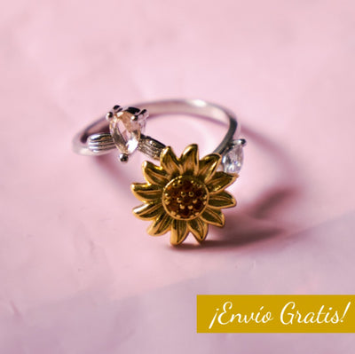 Sunflower Ring | Anti Stress Ring & Draaiend